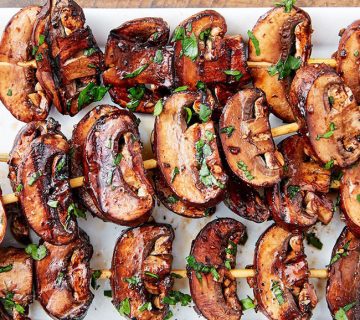 طرز تهیه قارچ کبابی رژیمی